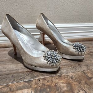 Antonio Melani Gold and Silver Heels
